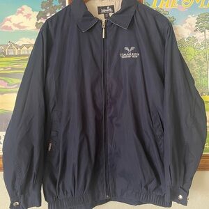 Ashworth Navy Full-Zip Windbreaker with Timarron Country Club Logo